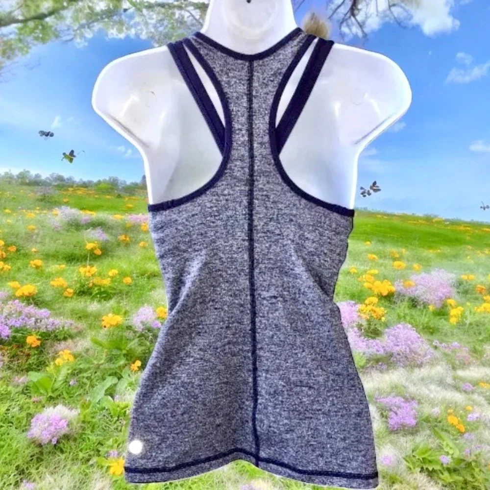 Lululemon Tank Top Heathered Purple Style Name Inspirational Color is Grape